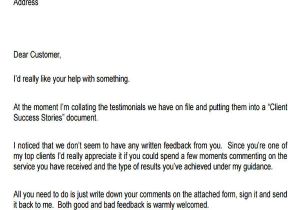 Testimonial Request Email Template Sample Testimonial Request form 6 Examples In Word Pdf
