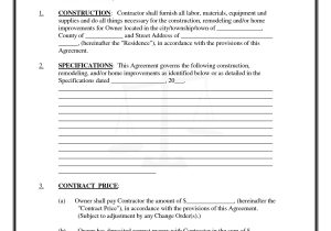 Texas Construction Contract Template Pics Of Residential Construction Contracts Residential