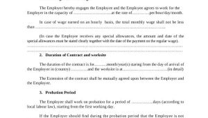 Thai Employment Contract Template 22 Employee Contract Templates Docs Word