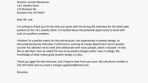 Thank You after Interview Card Job Interview Thank You Letter Template