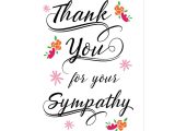 Thank You and Sympathy Card Thank You for the Sympathy Postcard Zazzle Com Sympathy