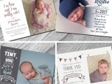 Thank You Baby Card Wording New Baby Thank You Cards with Own Photo and Text Baby