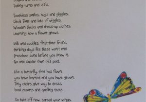 Thank You Card after Farewell Party Preschool Poem End Of Year Awww Perfect Graduation Speech