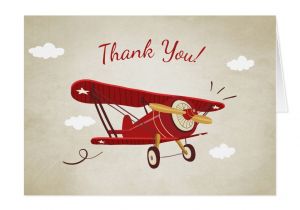 Thank You Card Baby Gift Airplane Baby Shower Thank You Card Adventure Zazzle Com