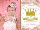 Thank You Card Birthday Party Princess Birthday Inviation with Picture Free Thank You