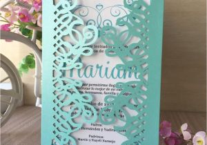 Thank You Card Birthday Party Us 18 82 16 Off 40pcs Laser Cut Prettytiffany Blue Color Thank You Rewards Gift Decoration Wedding Birthday Party Invitations Card Greeting