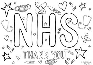 Thank You Card Coloring Page Coronavirus Show Your Appreciation for Our Nhs Heroes by
