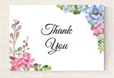 Thank You Card Design for Wedding Wedding Thank You Card Printable Floral Thank You Card