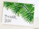Thank You Card Design Ideas Palm Frond Thank You Cards Set Of 8 Thank You Card Design