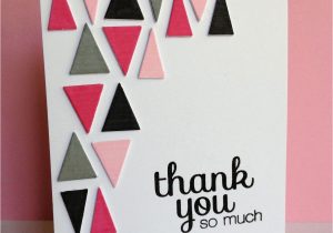 Thank You Card Design Ideas Triangle Filled Thanks Tarjetas De Cumpleaa Os Hechas A