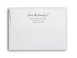 Thank You Card Envelope Size Sympathy Funeral From the Family Of Memorial Envelope