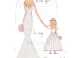 Thank You Card Flower Girl Wording Flower Girl Junior Bridesmaid Proposal Card Will You Be My