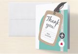 Thank You Card for Farewell Party Bon Voyage Farewell Party Thank You Cards by Tiny