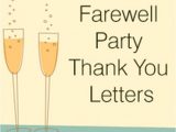 Thank You Card for Farewell Party Goodbye Farewell Letter Free Letters