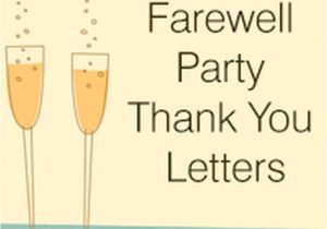 Thank You Card for Farewell Party Goodbye Farewell Letter Free Letters