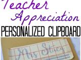 Thank You Card for Teacher From Student Personalized Teacher Gift Clipboards Teacher Appreciation