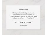 Thank You Card for Your Business Pin On Product