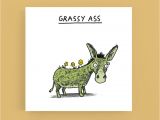 Thank You Card for Your Grandparents Grassy ass Thank You Card