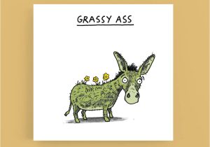Thank You Card for Your Grandparents Grassy ass Thank You Card