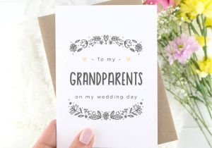 Thank You Card for Your Grandparents to My Grandparents Wedding Day Card