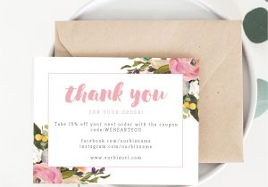 Thank You Card for Your order 43 Best Thank You for Your order Images Business Thank You