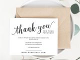 Thank You Card for Your order Instantly Download Customize and Print Your Own Thank You