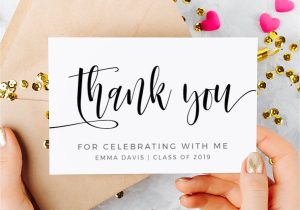 Thank You Card Graduation Money Graduation Templates June 2019