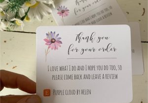 Thank You Card Ideas for Business 10 Pack Personalised Thank You for Your order Business