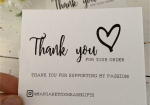 Thank You Card Ideas for Business 10 Pack Personalised Thank You for Your order Business