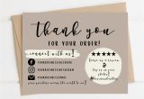 Thank You Card Ideas for Business Instant Download Thank You Card Editable and Printable