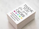 Thank You Card Ideas for Business Makers Thank You for Your order with Custom social Media
