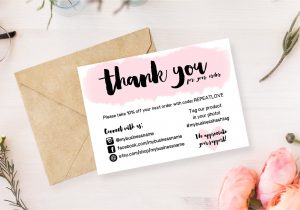 Thank You Card Ideas for Business Show Your Customers some Love with these Small Business