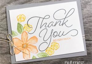 Thank You Card Just because Fancy Friday Blog Hop Just because Thanks Card Note