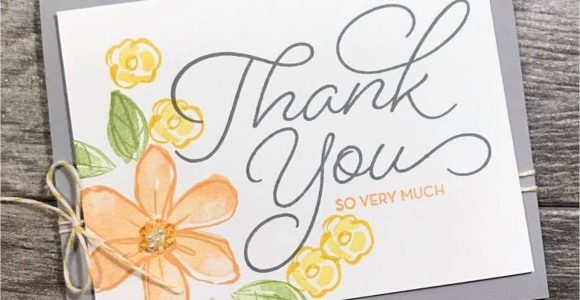 Thank You Card Just because Fancy Friday Blog Hop Just because Thanks Card Note