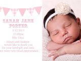 Thank You Card New Baby Personalised Photo New Baby Thank You Cards Boy Girl