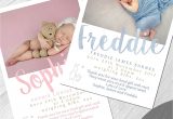 Thank You Card New Baby Personalised Photo New Baby Thank You Cards Boy Girl