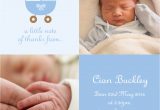 Thank You Card New Baby Pram Time Boy Sleepymoon Cards