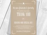 Thank You Card Next Day Delivery Premium Personalised Wedding Thank You Cards Wedding Guest