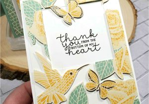 Thank You Card Packs Kmart Press N Seal Card with Mosaic Mood Designer Paper Patty Stamps
