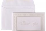 Thank You Card Paper Weight Jam Papera Thank You Card Set 4 7 8 X 3 3 8 20 Lb Bright White Pearl Border Set Of 104 Cards and 100 Envelopes Item 916783