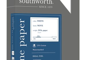 Thank You Card Paper Weight southworth 25percent Cotton Business Paper 8 12 X 11 20 Lb