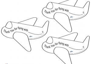 Thank You Card Printable Free Printable Airplane Thank You Cards with Images Airplane