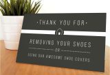 Thank You Card Real Estate Our Most Popular Please Remove Your Shoes Sign Www