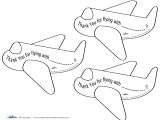 Thank You Card Template for Kids Printable Airplane Thank You Cards with Images Airplane