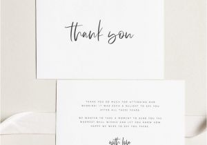 Thank You Card Template Wedding Printable Thank You Card Wedding Thank You Cards Instant