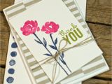 Thank You Card Upload Photo Painted Petals A Post N Go Note Card Beautiful Handmade