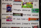 Thank You Card Using Candy Bars Candy Inspired Teacher Appreciation Poem Maybe Have