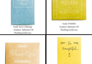 Thank You Card Verses for Teachers Thank You Cards Premium 48 Count Christian Religious Greeting Card assortment