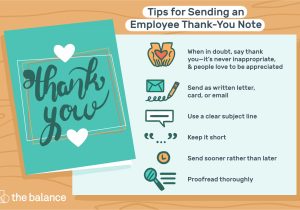 Thank You Card Via Email Employee Thank You Letter Examples