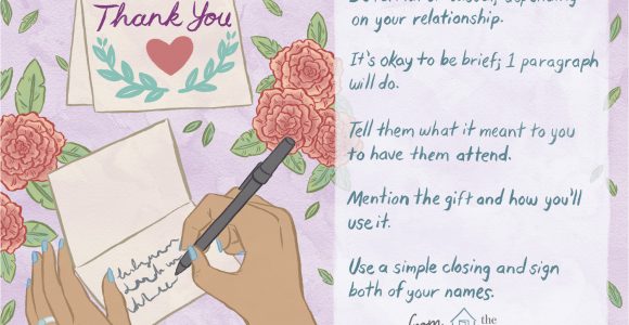 Thank You Card Wedding Etiquette Wedding Thank You Note Wording Examples
